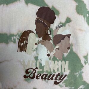 CUSTOM Tie Dye MELANIN BEAUTY GRAPHIC TEE!!!!!